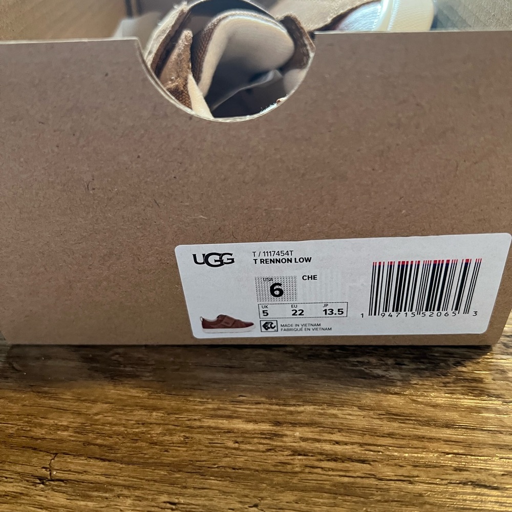 UGG Tan and Brown Baby Walkers Toddler Shoes - Picture 4 of 5